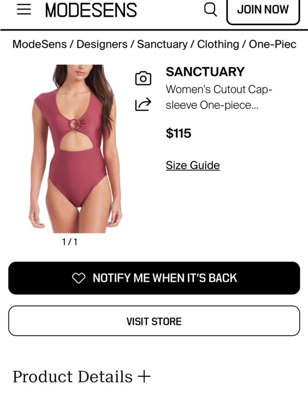 Sanctuary cutout cap sleeve one piece